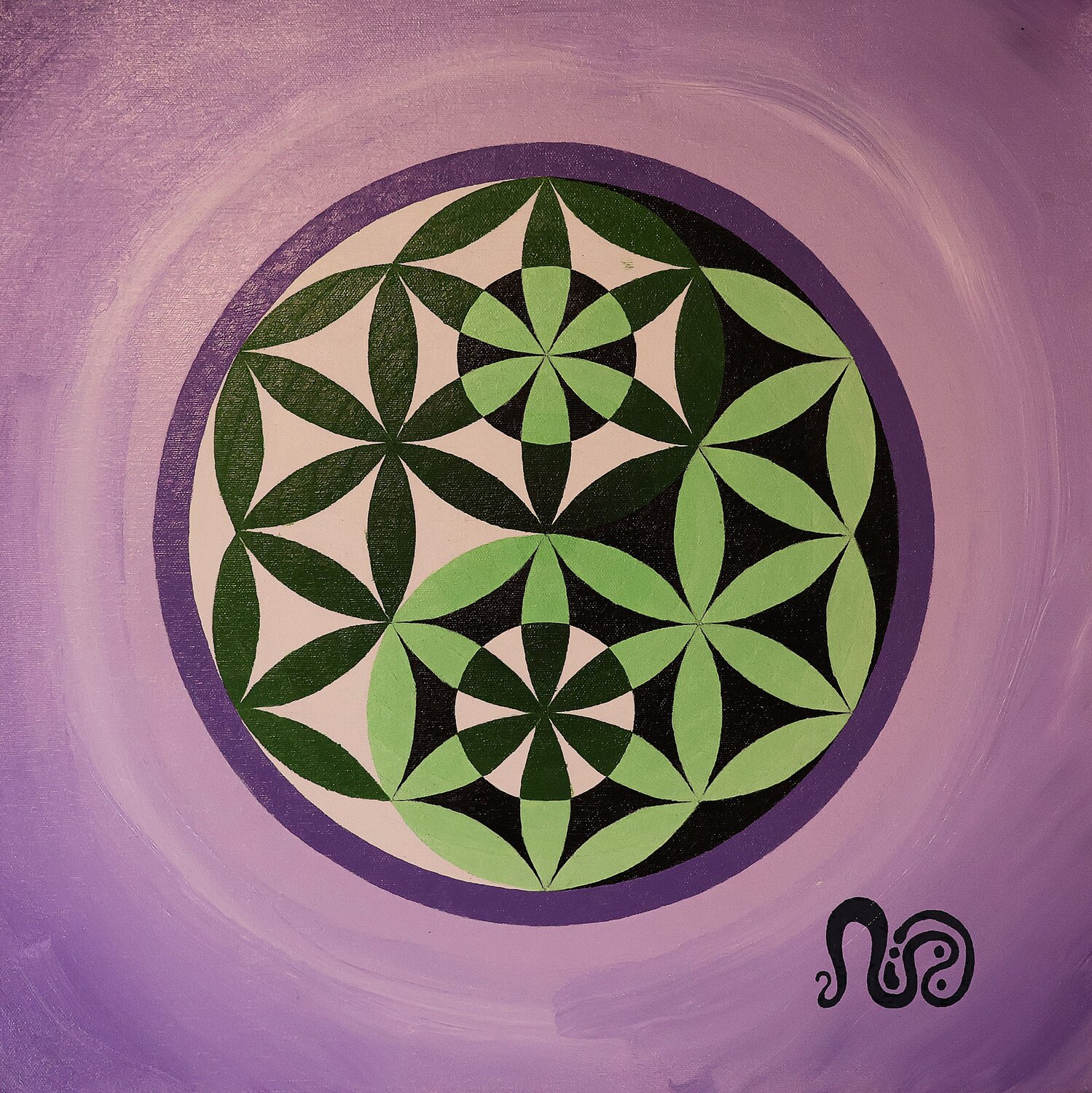 Duality Bloom Neil Holmes Original painting for sale
