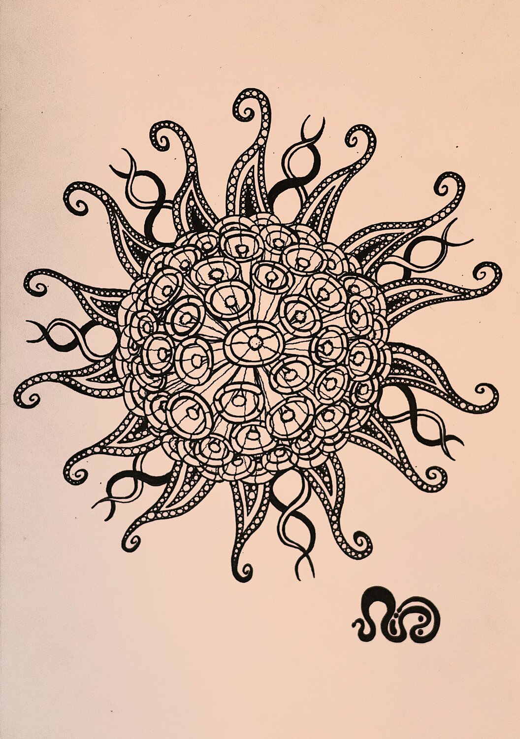 Pandoran Flower #2 Neil Holmes Drawing for sale