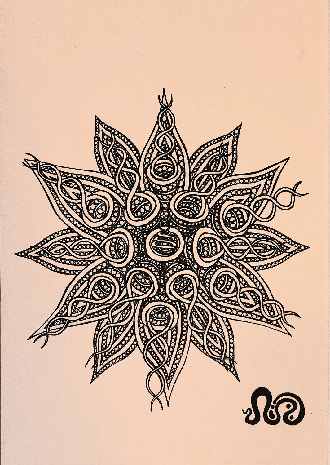Pandoran Flower #3 Neil Holmes Drawing for sale