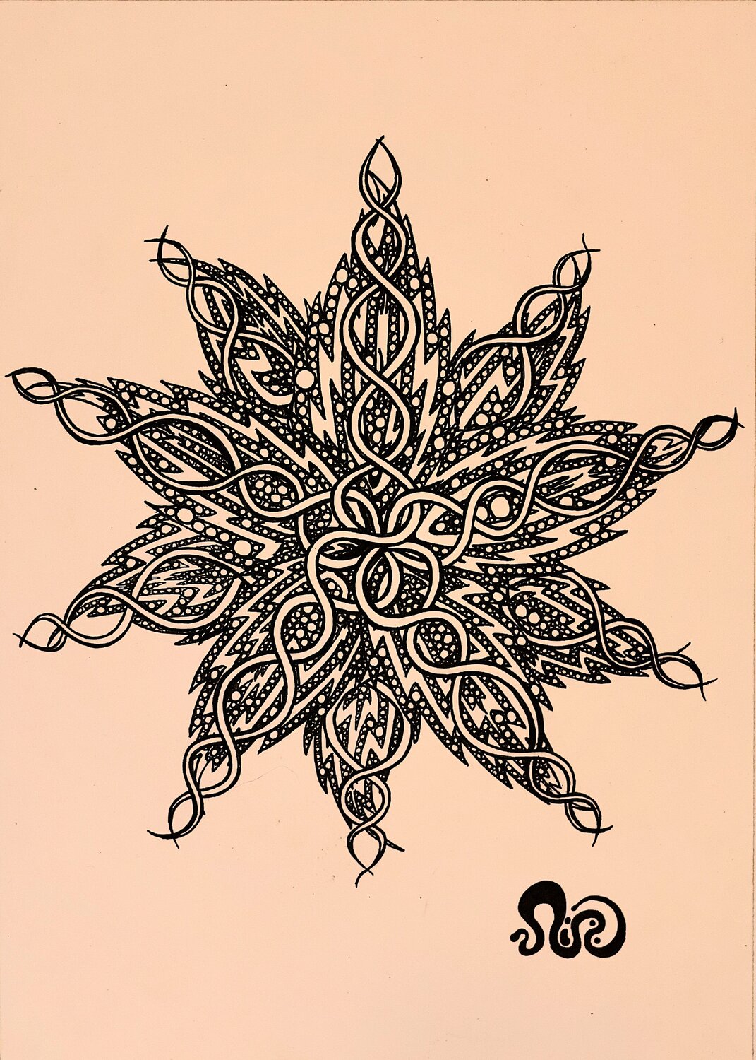 Pandoran Flower #7 Neil Holmes Drawing for sale