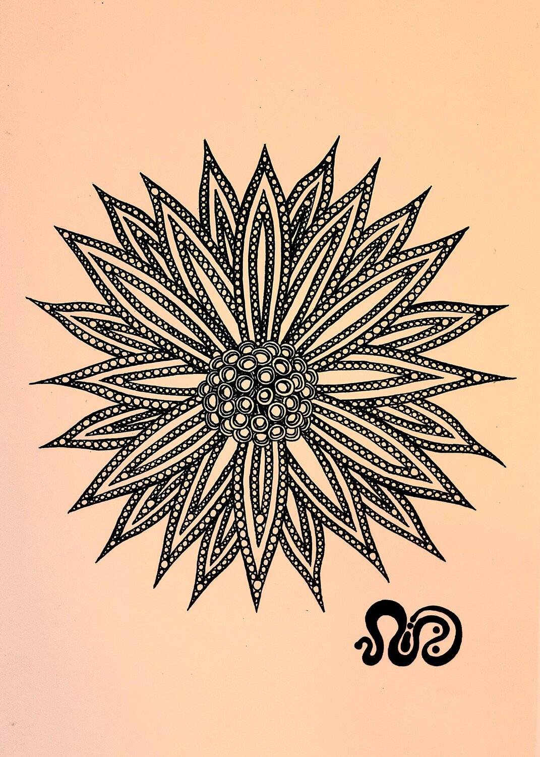 Pandoran Flower #9 Neil Holmes Drawing for sale