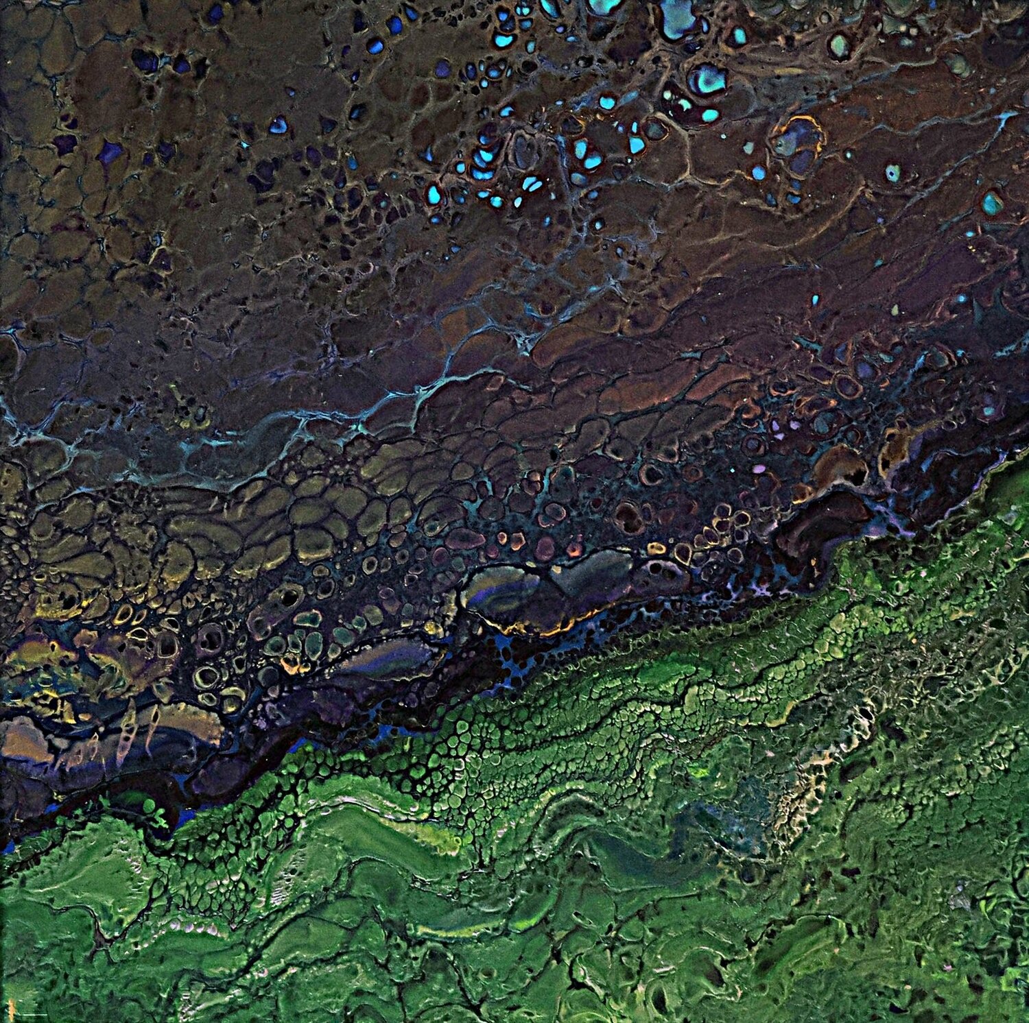 Acrylic pour #17 Neil Holmes Original painting for sale