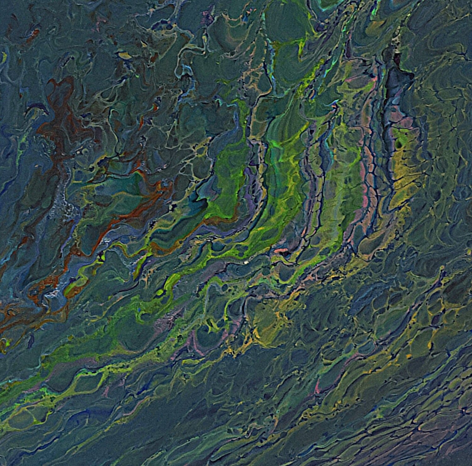 Acrylic pour #22 Neil Holmes Original painting for sale
