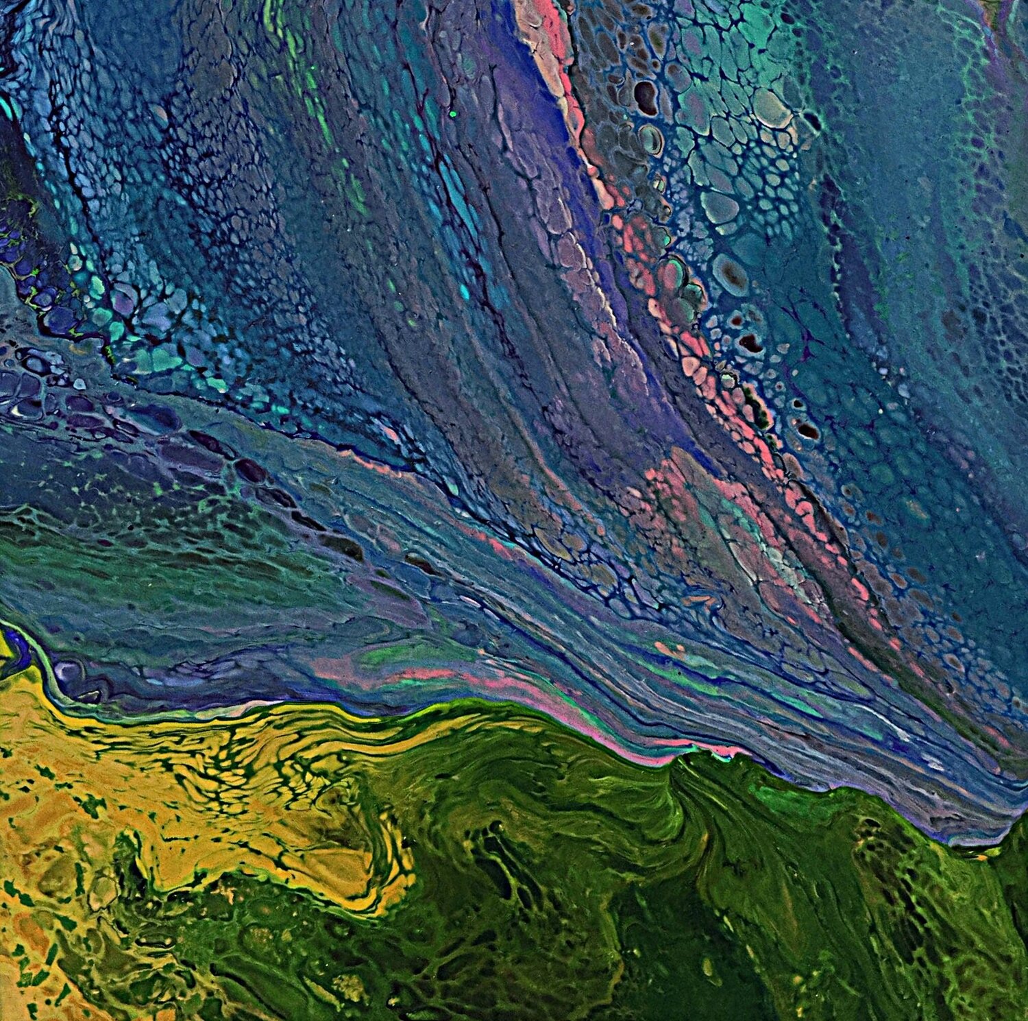 Acrylic pour #24 Neil Holmes Original painting for sale