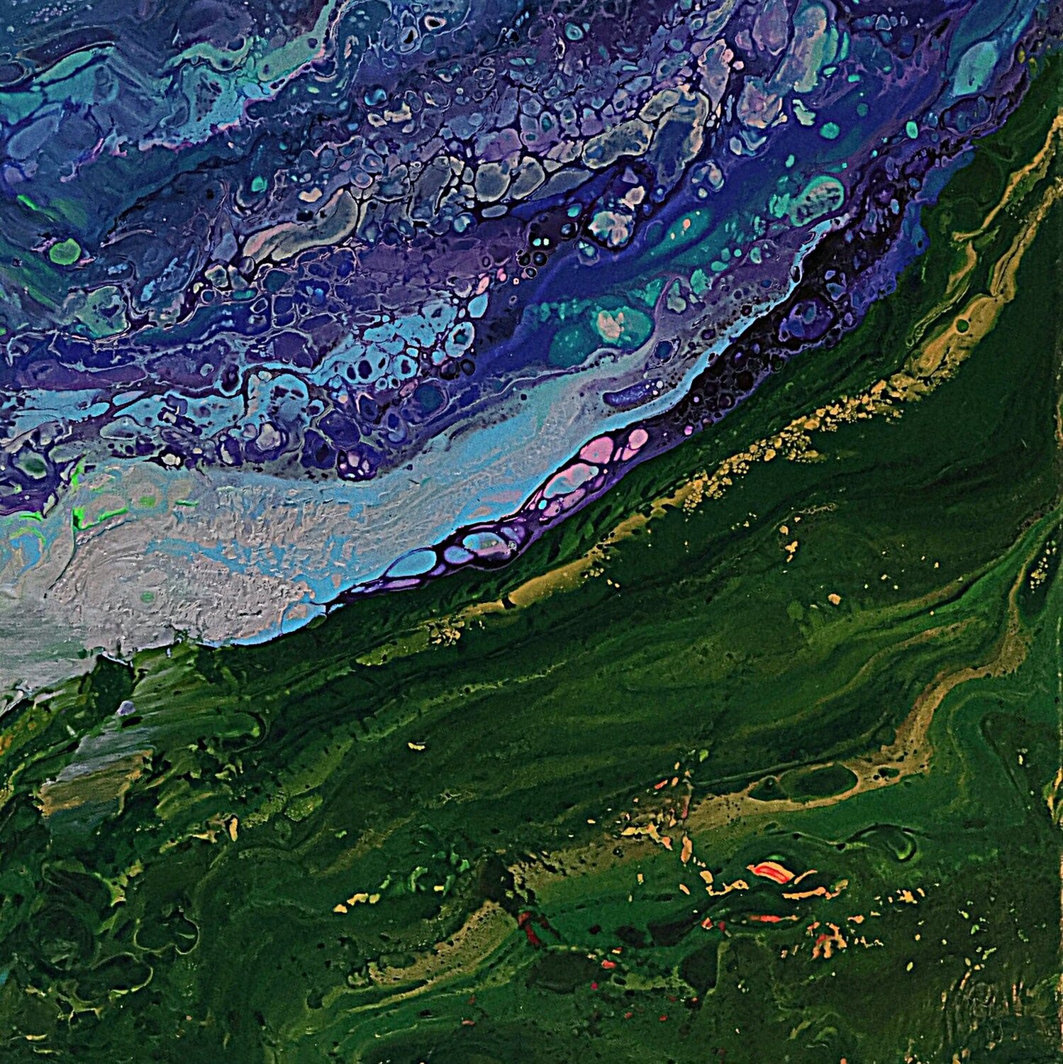Acrylic pour #25 Neil Holmes Original painting for sale