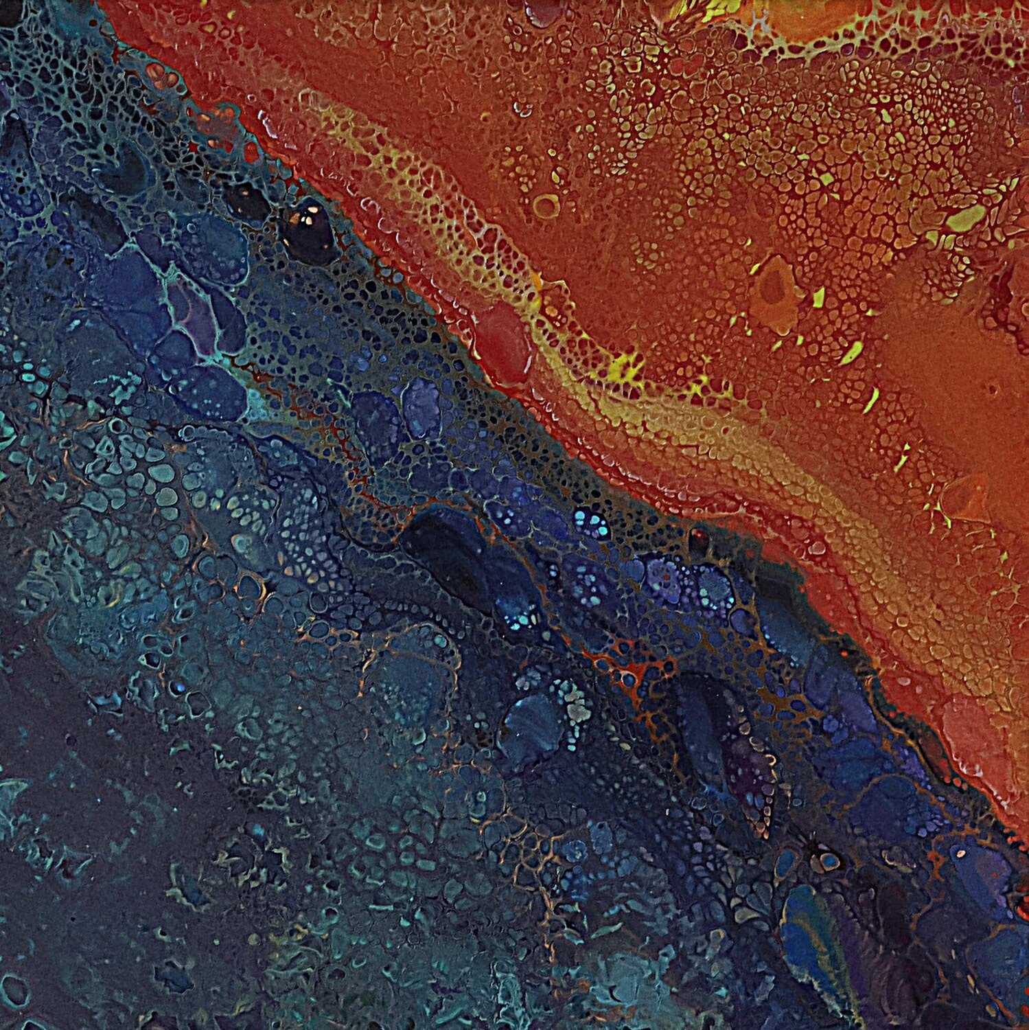Acrylic pour #27 Neil Holmes Original painting for sale