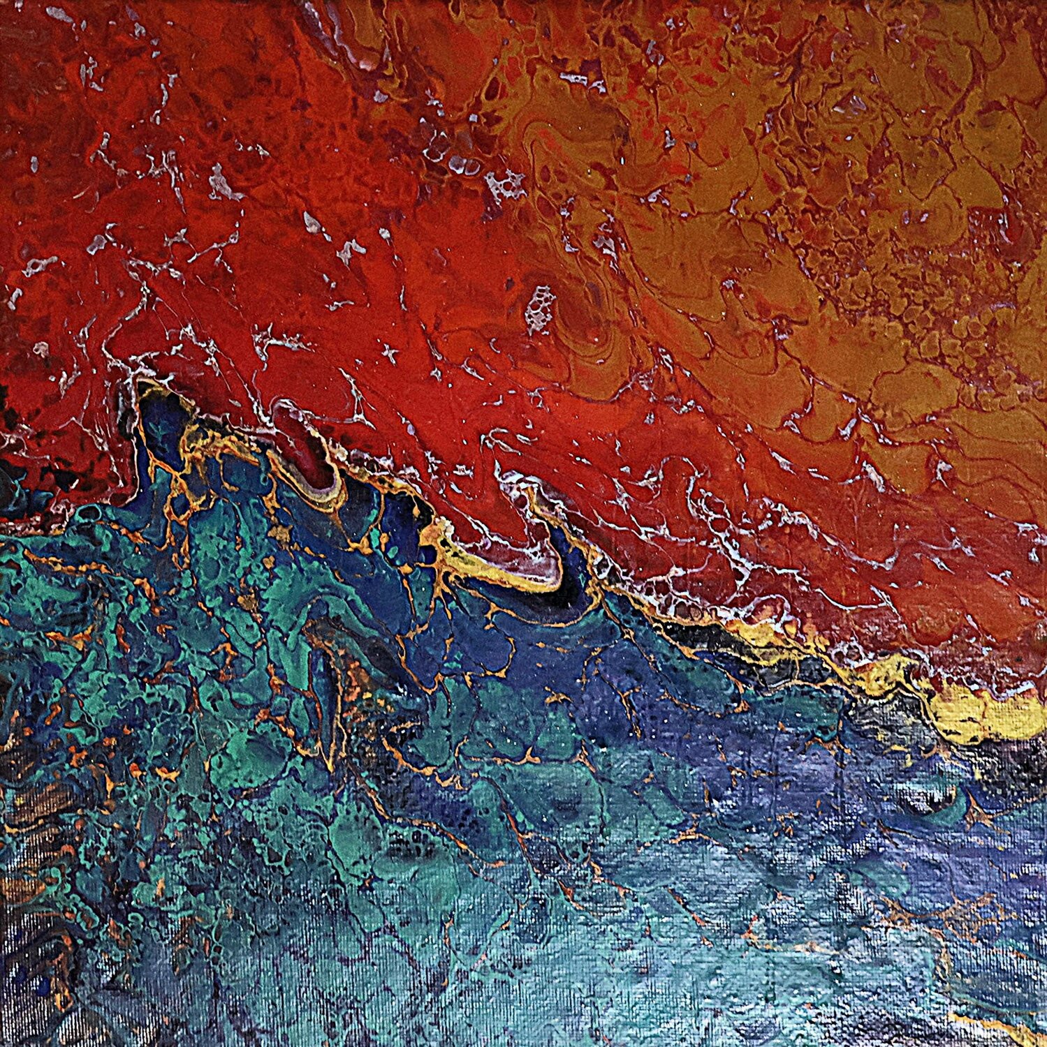 Acrylic pour #38 Neil Holmes Original painting for sale
