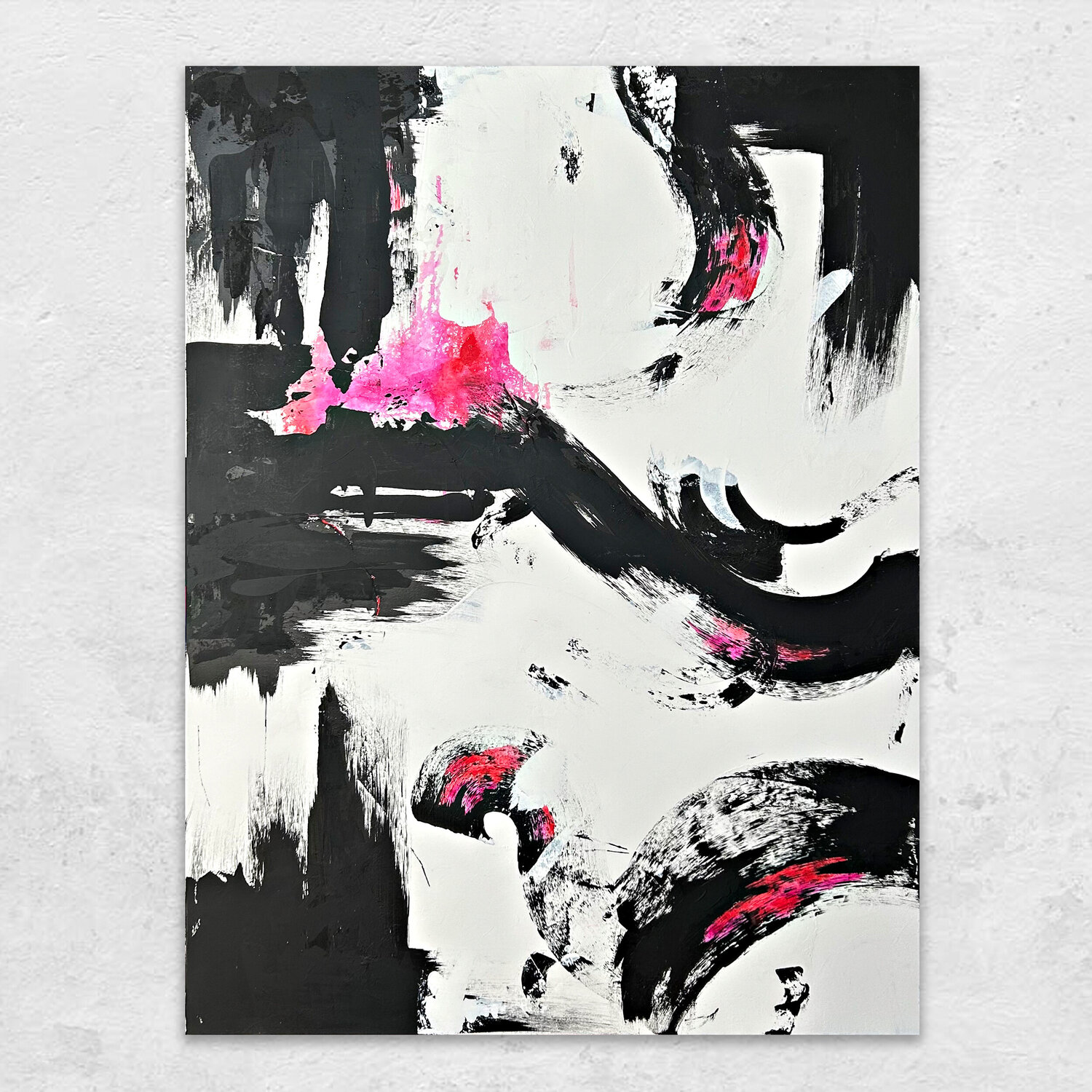 Feel Pink Claudia Borkowski Original painting for sale
