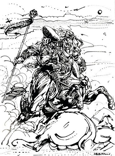 Le guerrier turc by Steve Pitocco, Painting for Sale on Select