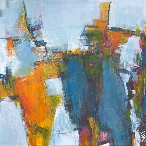 The Weight of Goodbyes by Claudia Wiebe, Painting for Sale on Select