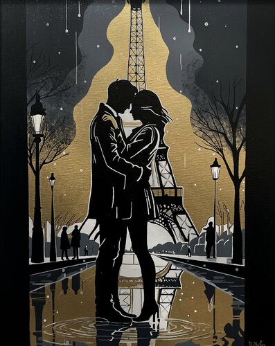 When the City Fell Silent by Valeria Huber, Painting for Sale on Select