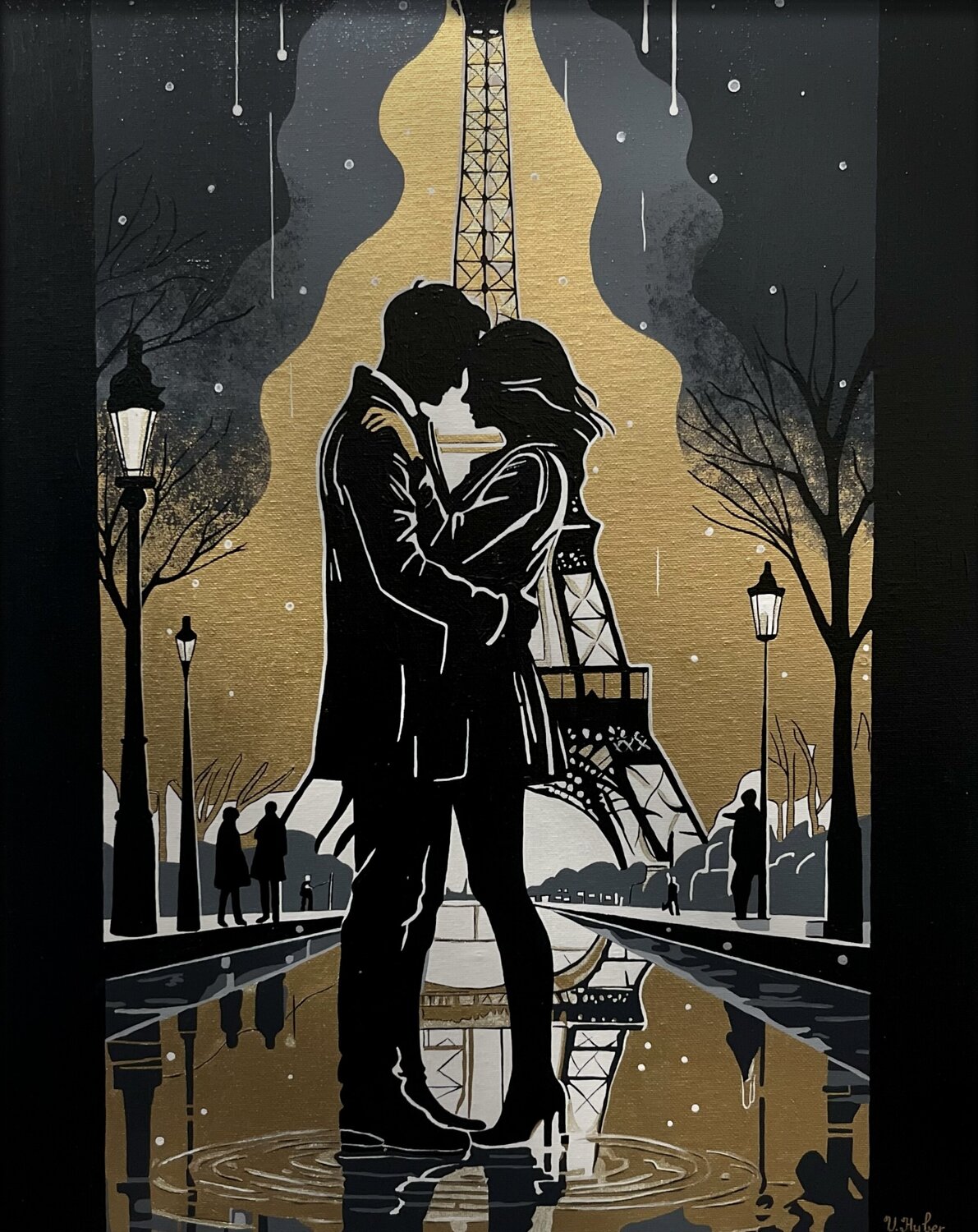 When the City Fell Silent Valeria Huber Original painting for sale