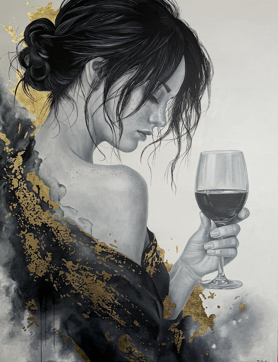Velvet Silence Valeria Huber Original painting for sale