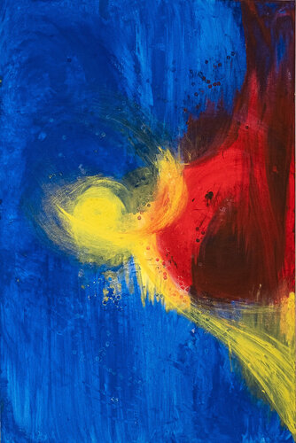 Sacred Bird by Maho Sato, Painting for Sale on Select