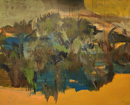 dense Norwegian forest trails by Joackim Schou Dahle, Painting for Sale on Select