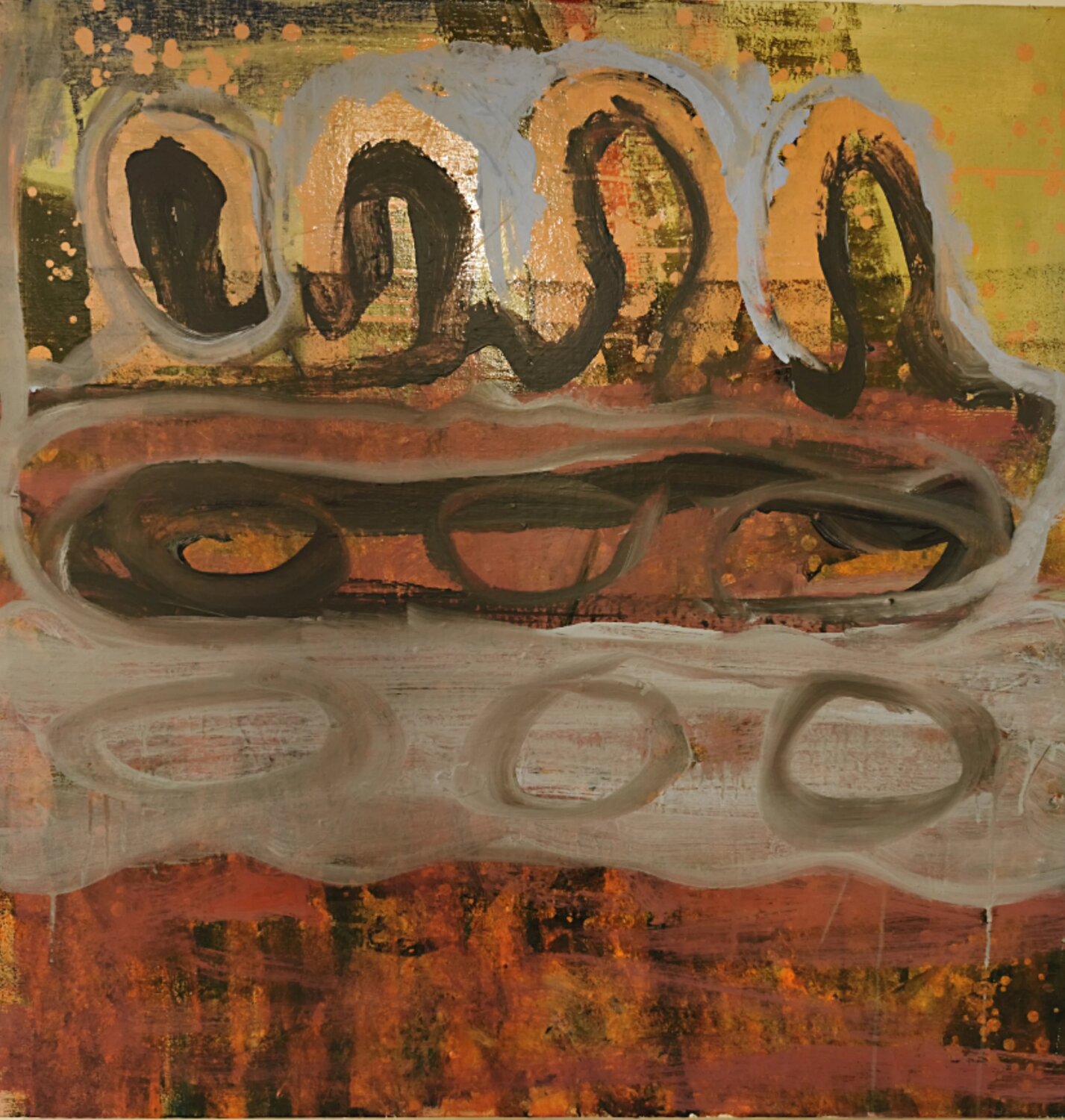 circular nature in imbalance Joackim Schou Dahle Original painting for sale