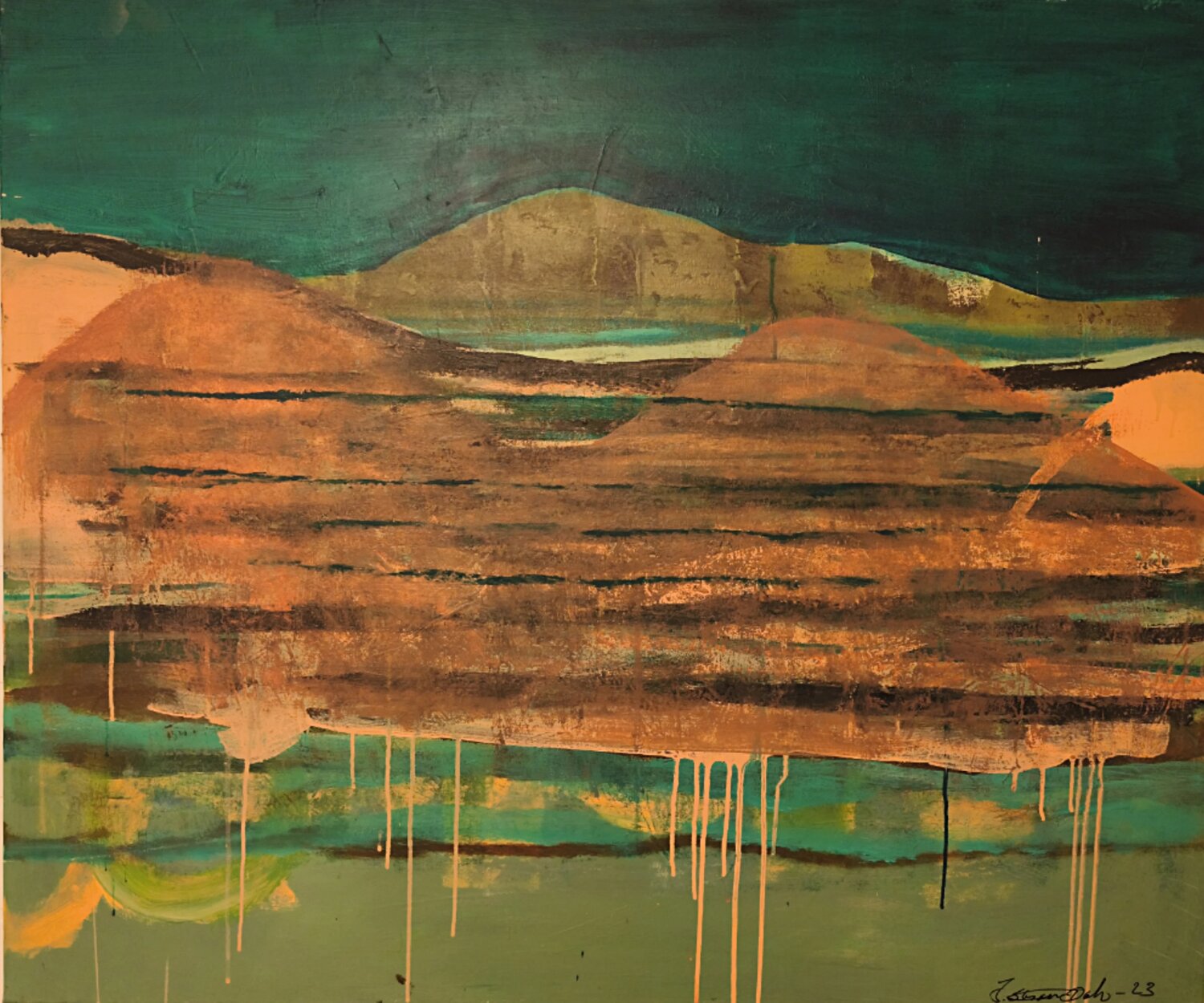 Norwichen dawn nr Joackim Schou Dahle Original painting for sale