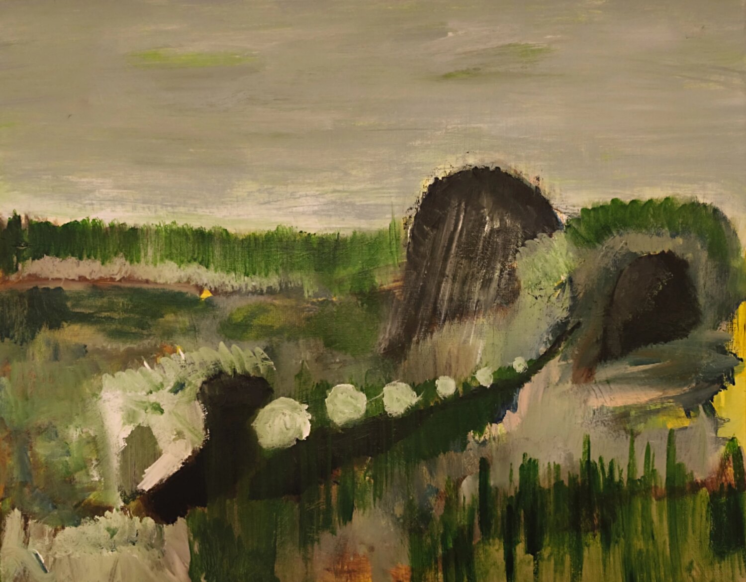 the cave in the mountain Joackim Schou Dahle Original painting for sale