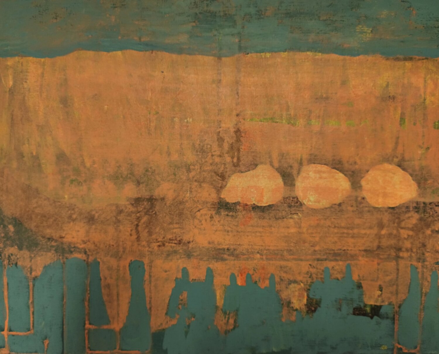 Utopian objects in form Joackim Schou Dahle Original painting for sale