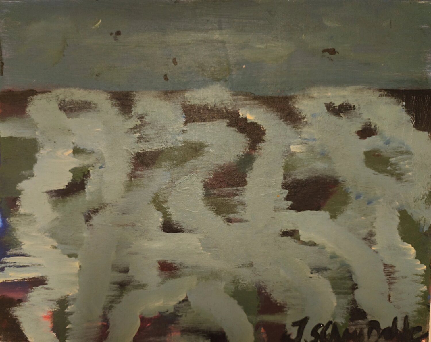 the landscape far away Joackim Schou Dahle Original painting for sale