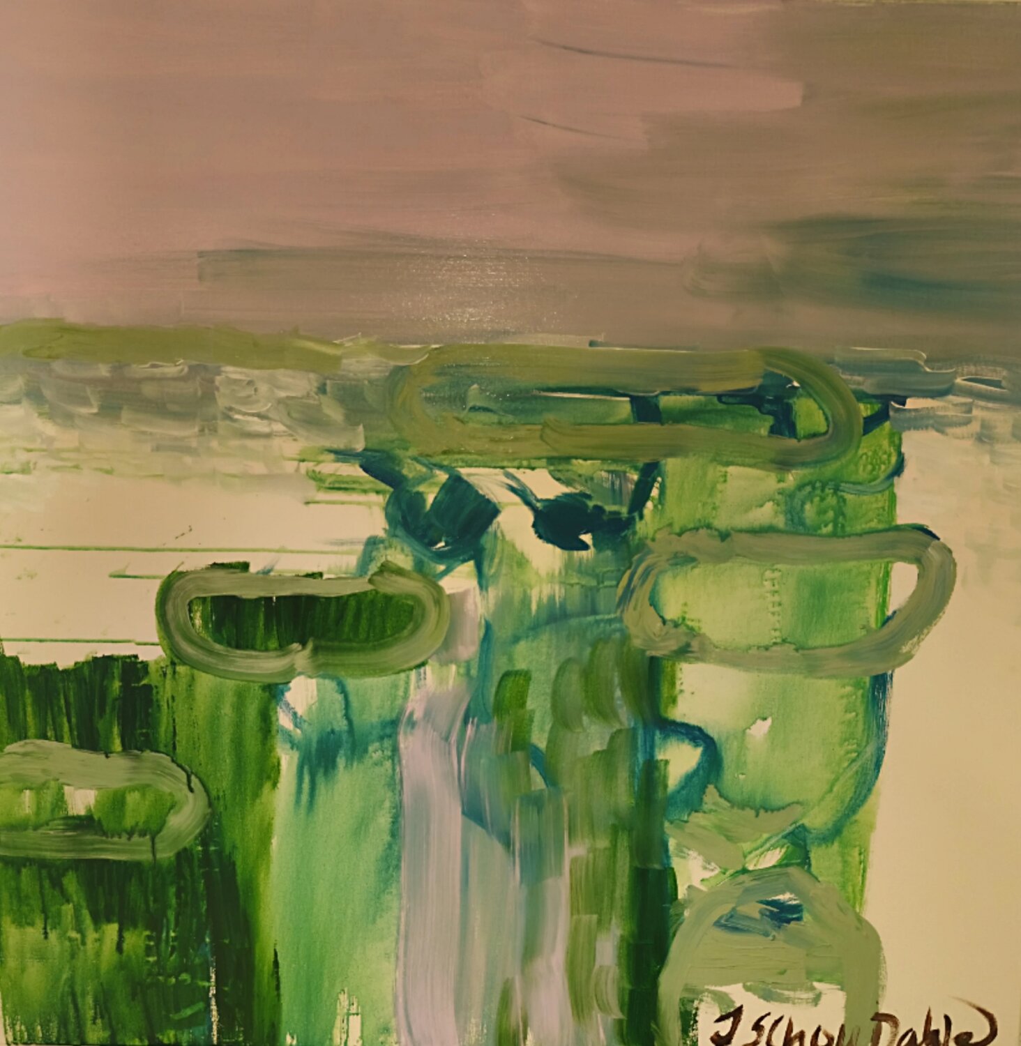 undiscovered nature no. 2 Joackim Schou Dahle Original painting for sale