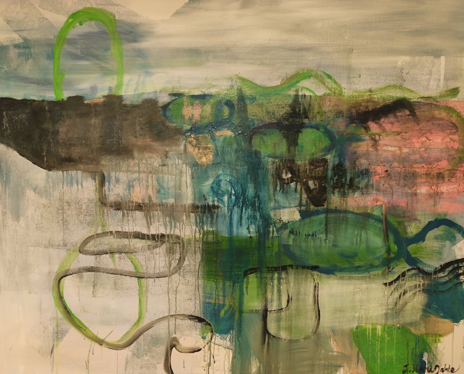 Water and Nature No. 1 Joackim Schou Dahle Original painting for sale
