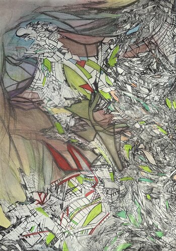 Vibrational Flux I by Krzysztof Kicel, Drawing for Sale on Select