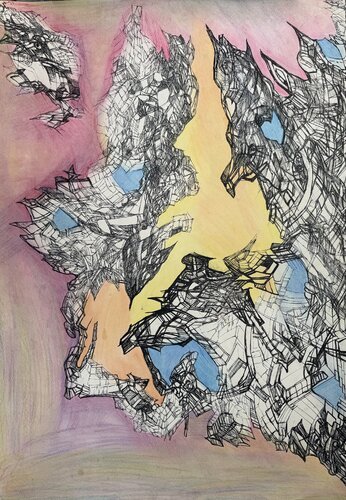 Vibrational Flux II by Krzysztof Kicel, Drawing for Sale on Select