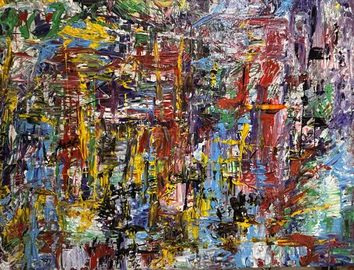 Nocturnal Pulse by Krzysztof Kicel, Painting for Sale on Select