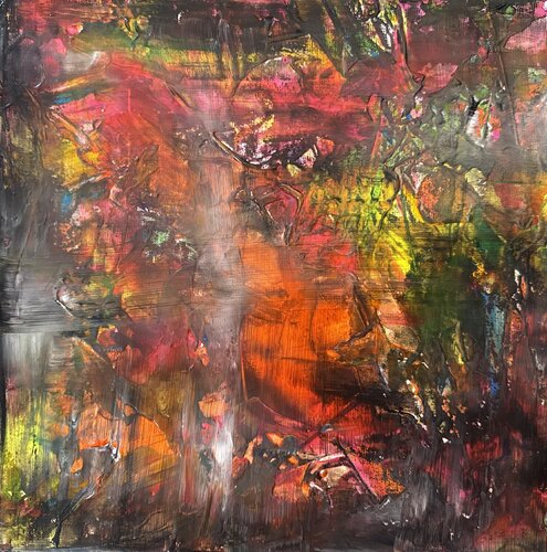 Embers of Memory by Krzysztof Kicel, Painting for Sale on Select