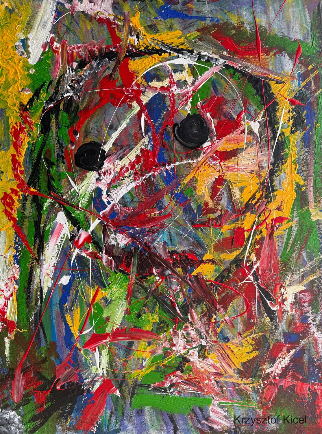 Observer Krzysztof Kicel Original painting for sale