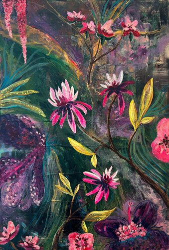 Mystery Garden by Jillian Brunette, Painting for Sale on Select