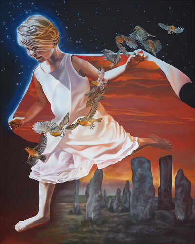 Das Kind der Morgenröte by Annika Korbitsch, Painting for Sale on Select