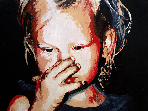 Ihr stinkt! by Annika Korbitsch, Painting for Sale on Select