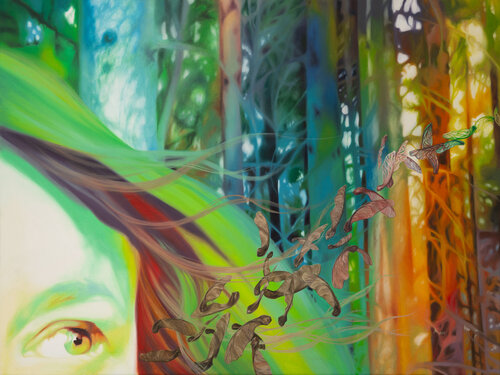 Stories of light and fairy shine /Can you hear them whisper? by Annika Korbitsch, Painting for Sale on Select
