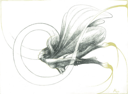 Ridente la calma by Annika Korbitsch, Drawing for Sale on Select