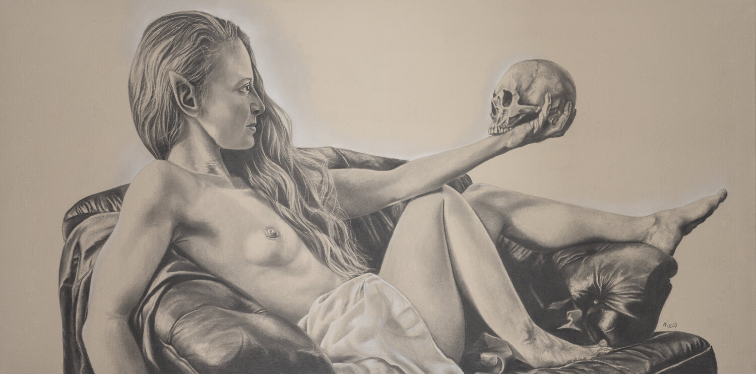Luthien´ s Entscheidung Annika Korbitsch Drawing for sale