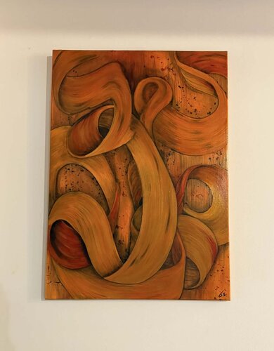 Orange continium by SUZY PAYSAN, Painting for Sale on Select