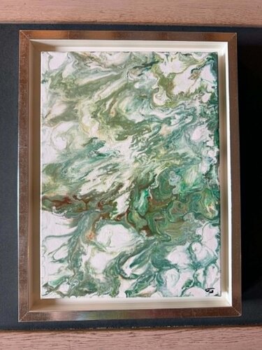 veine d'emeraude by SUZY PAYSAN, Painting for Sale on Select