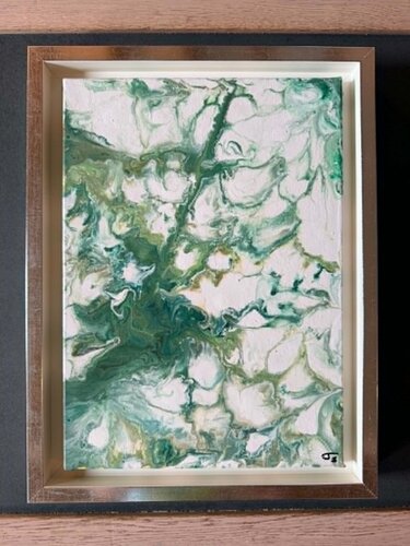 veine d'emeraude 3 by SUZY PAYSAN, Painting for Sale on Select