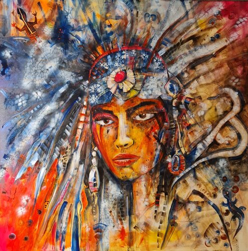 LIZARD by cyril CICHY, Painting for Sale on Select