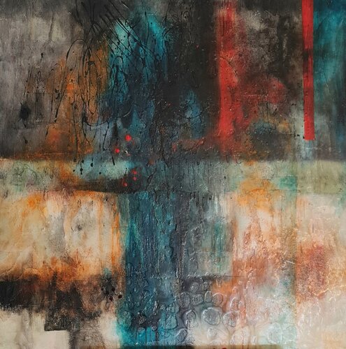 FIREWORK by cyril CICHY, Painting for Sale on Select