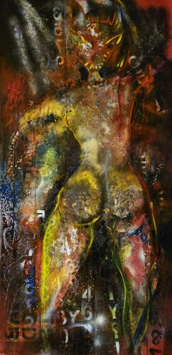 SCORCHED BODY - The Energy That Destroys and Creates by cyril CICHY, Painting for Sale on Select