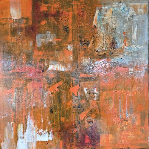 EMBER METROPOLIS - Fragments of a Burning Order by cyril CICHY, Painting for Sale on Select
