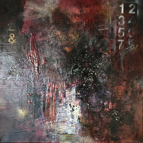BURNING CODE by cyril CICHY, Painting for Sale on Select