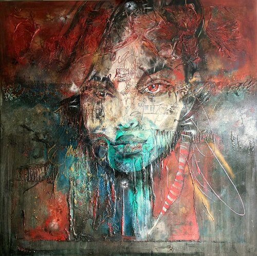 BURNING TEARS OF THE EAST by cyril CICHY, Painting for Sale on Select