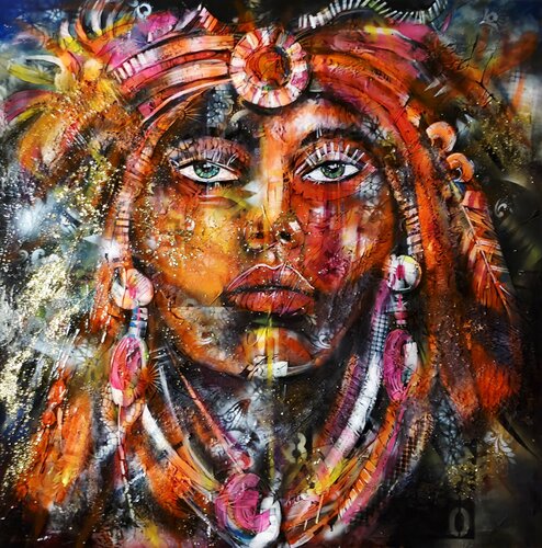 BLOOD CROWN by cyril CICHY, Painting for Sale on Select