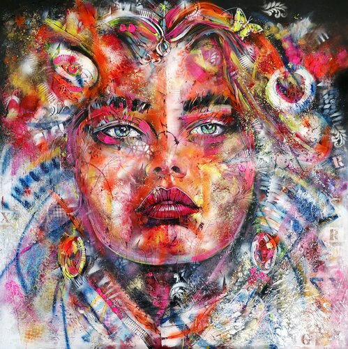 CRIMSON MIRAGE by cyril CICHY, Painting for Sale on Select