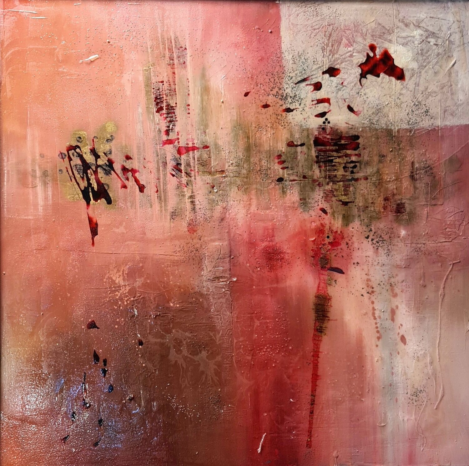 PINK GHOST cyril CICHY Original painting for sale