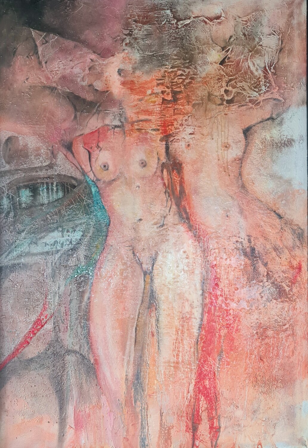 THE BODY AS TESTIMONY cyril CICHY Original painting for sale